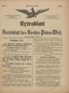 Extrablatt des Kreisblatt des Kreises Posen-West 1917.01.13 Jg.29 Nr3