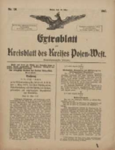 Extrablatt zum Kreisblatt des Kreises Posen-West 1917.05.12 Jg.29 Nr26