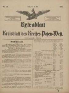 Extrablatt zum Kreisblatt des Kreises Posen-West 1917.05.21 Jg.29 Nr29