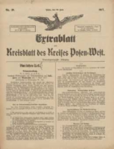 Extrablatt zum Kreisblatt des Kreises Posen-West 1917.06.23 Jg.29 Nr39