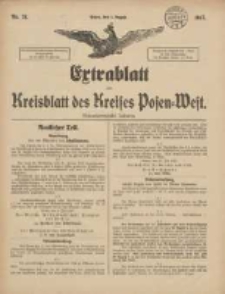 Extrablatt zum Kreisblatt des Kreises Posen-West 1917.08.04 Jg.29 Nr51