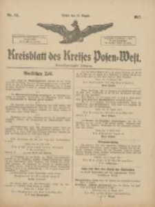 Kreisblatt des Kreises Posen-West 1917.08.15 Jg.29 Nr54