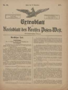 Extrablatt zum Kreisblatt des Kreises Posen-West 1917.11.24 Jg.29 Nr82