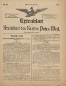 Extrablatt zum Kreisblatt des Kreises Posen-West 1917.12.15 Jg.29 Nr88
