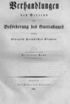 Verhandlungen des Vereines zur Beförderung des Gartenbaues in den Königlich Preussischen Staaten. 1831 Band 7 Lieferung 15 Heft 2