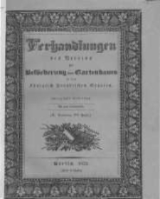 Verhandlungen des Vereines zur Beförderung des Gartenbaues in den Königlich Preussischen Staaten. 1834 Band 10 Lieferung 20