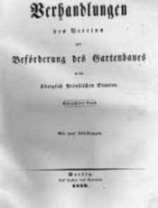 Verhandlungen des Vereines zur Beförderung des Gartenbaues in den Königlich Preussischen Staaten. 1839 Band 14 Lieferung 29