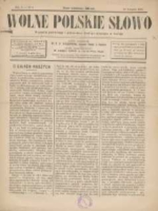 Wolne Polskie Słowo 1887.11.01 R.1 Nr4