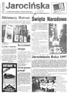 Gazeta Jarocińska 1997.11.07 Nr45(371)