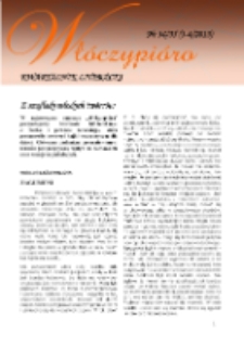Wł&oacute;czypi&oacute;ro: kwartalnik literacki 2013 Nr34/35(3-4/2013)