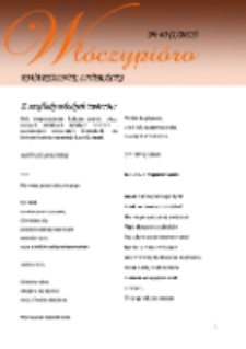 Wł&oacute;czypi&oacute;ro: kwartalnik literacki 2015 Nr40(1/2015)