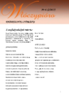 Wł&oacute;czypi&oacute;ro: kwartalnik literacki 2015 Nr41(2/2015)