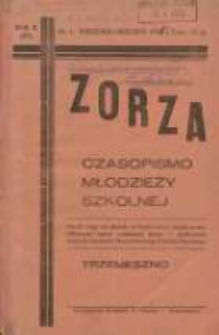 Zorza: czasopismo młodzieży szkolnej 1935 wrzesień/grudzień R.2 Nr1