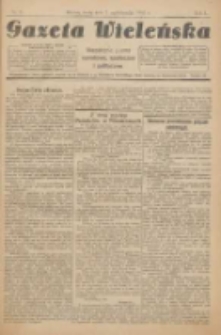 Gazeta Wieleńska: niezależne pismo narodowe, społeczne i polityczne 1925.10.07 R.1 Nr3