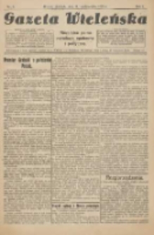 Gazeta Wieleńska: niezależne pismo narodowe, społeczne i polityczne 1925.10.11 R.1 Nr5