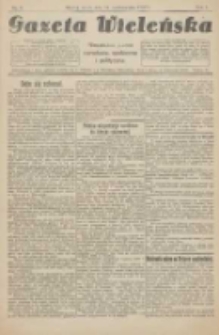 Gazeta Wieleńska: niezależne pismo narodowe, społeczne i polityczne 1925.10.14 R.1 Nr6