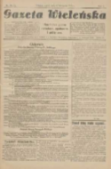 Gazeta Wieleńska: niezależne pismo narodowe, społeczne i polityczne 1925.11.07 R.1 Nr17
