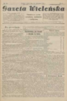 Gazeta Wieleńska: niezależne pismo narodowe, społeczne i polityczne 1925.11.26 R.1 Nr25