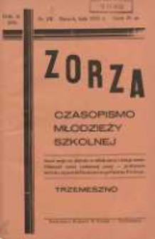 Zorza: czasopismo młodzieży szkolnej 1935 styczeń/luty R.2 Nr2