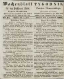 Wochenblatt für den Pleschener Kreis : Tygodnik Powiatu Pleszewskiego 1854.06.14 Nr24