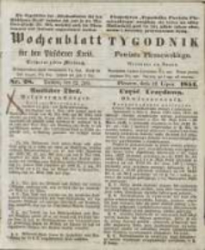 Wochenblatt f&uuml;r den Pleschener Kreis : Tygodnik Powiatu Pleszewskiego 1854.07.12 Nr28