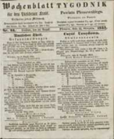 Wochenblatt für den Pleschener Kreis : Tygodnik Powiatu Pleszewskiego 1854.08.16 Nr33
