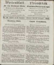 Wochenblatt für den Pleschener Kreis : Tygodnik Powiatu Pleszewskiego 1854.11.25 Nr47