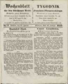 Wochenblatt für den Pleschener Kreis : Tygodnik Powiatu Pleszewskiego 1855.02.17 Nr7