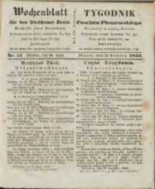 Wochenblatt für den Pleschener Kreis : Tygodnik Powiatu Pleszewskiego 1855.04.28 Nr17