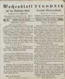 Wochenblatt für den Pleschener Kreis : Tygodnik Powiatu Pleszewskiego 1854.02.15 Nr7
