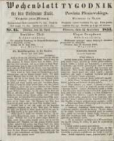 Wochenblatt für den Pleschener Kreis : Tygodnik Powiatu Pleszewskiego 1854.04.12 Nr15