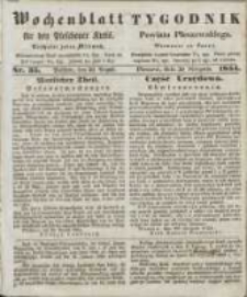 Wochenblatt für den Pleschener Kreis : Tygodnik Powiatu Pleszewskiego 1854.08.30 Nr35