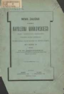 Mowa żałobna na pogrzebie śp. Napoleona Mańkowskiego, hrabi i patrycyusza rzymskiego, dziedzica Rudek i Winnog&oacute;ry w kościele parafialnym w Winnog&oacute;rze dnia 17 września 1888