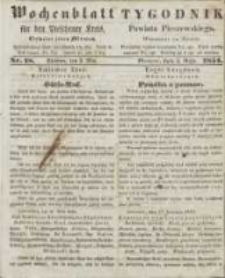 Wochenblatt für den Pleschener Kreis : Tygodnik Powiatu Pleszewskiego 1854.05.03 Nr18