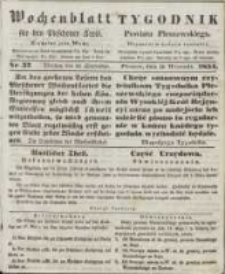 Wochenblatt f&uuml;r den Pleschener Kreis : Tygodnik Powiatu Pleszewskiego 1854.09.16 Nr37