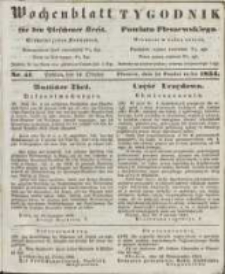 Wochenblatt für den Pleschener Kreis : Tygodnik Powiatu Pleszewskiego 1854.10.14 Nr41
