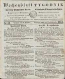 Wochenblatt für den Pleschener Kreis : Tygodnik Powiatu Pleszewskiego 1854.10.28 Nr43