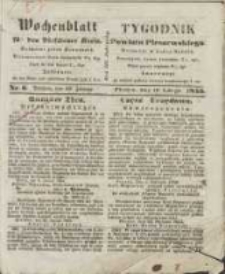 Wochenblatt f&uuml;r den Pleschener Kreis : Tygodnik Powiatu Pleszewskiego 1855.02.10 Nr6