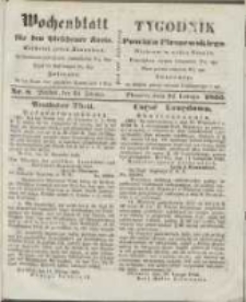 Wochenblatt für den Pleschener Kreis : Tygodnik Powiatu Pleszewskiego 1855.02.24 Nr8