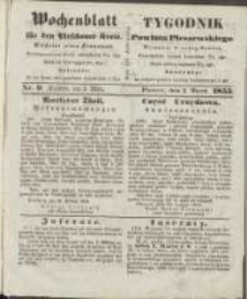 Wochenblatt für den Pleschener Kreis : Tygodnik Powiatu Pleszewskiego 1855.03.03 Nr9