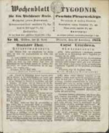 Wochenblatt für den Pleschener Kreis : Tygodnik Powiatu Pleszewskiego 1855.04.21 Nr16