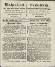Wochenblatt für den Pleschener Kreis : Tygodnik Powiatu Pleszewskiego 1855.07.07 Nr27