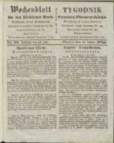 Wochenblatt f&uuml;r den Pleschener Kreis : Tygodnik Powiatu Pleszewskiego 1855.07.14 Nr28