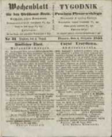 Wochenblatt für den Pleschener Kreis : Tygodnik Powiatu Pleszewskiego 1855.08.04 Nr31