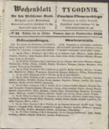Wochenblatt für den Pleschener Kreis : Tygodnik Powiatu Pleszewskiego 1855.10.13 Nr41