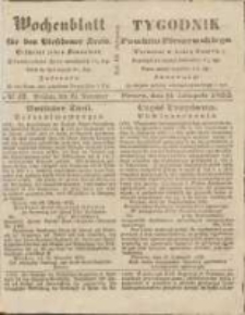 Wochenblatt f&uuml;r den Pleschener Kreis : Tygodnik Powiatu Pleszewskiego 1855.11.24 Nr47