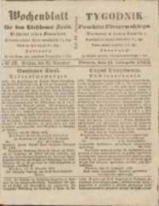 Wochenblatt für den Pleschener Kreis : Tygodnik Powiatu Pleszewskiego 1855.11.24 Nr47