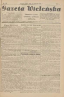 Gazeta Wieleńska: niezależne pismo narodowe, społeczne i polityczne 1925.11.06 R.1 Nr16