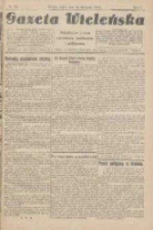 Gazeta Wieleńska: niezależne pismo narodowe, społeczne i polityczne 1925.11.13 R.1 Nr19
