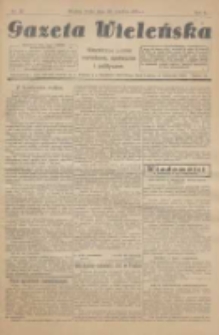 Gazeta Wieleńska: niezależne pismo narodowe, społeczne i polityczne 1925.12.30 R.1 Nr38